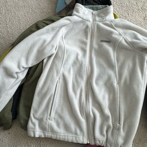 White Columbia Fleece Zip Up Jacket